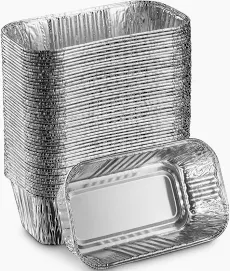 Aluminum baking containers